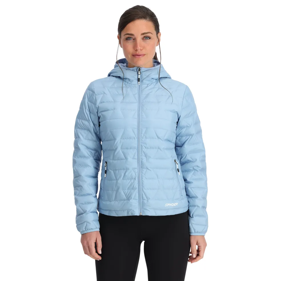 Spyder Midlayers|Down*Womens Zenith Hooded - Blue Drift BLUEDRIFT