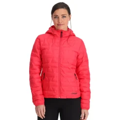 Spyder Midlayers|Down*Womens Zenith Hooded - Prism Pink PRISMPINK