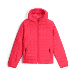 Spyder Midlayers|Down*Womens Zenith Hooded - Prism Pink PRISMPINK