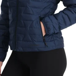 Spyder Midlayers|Down*Womens Zenith Hooded - True Navy TRUENAVY