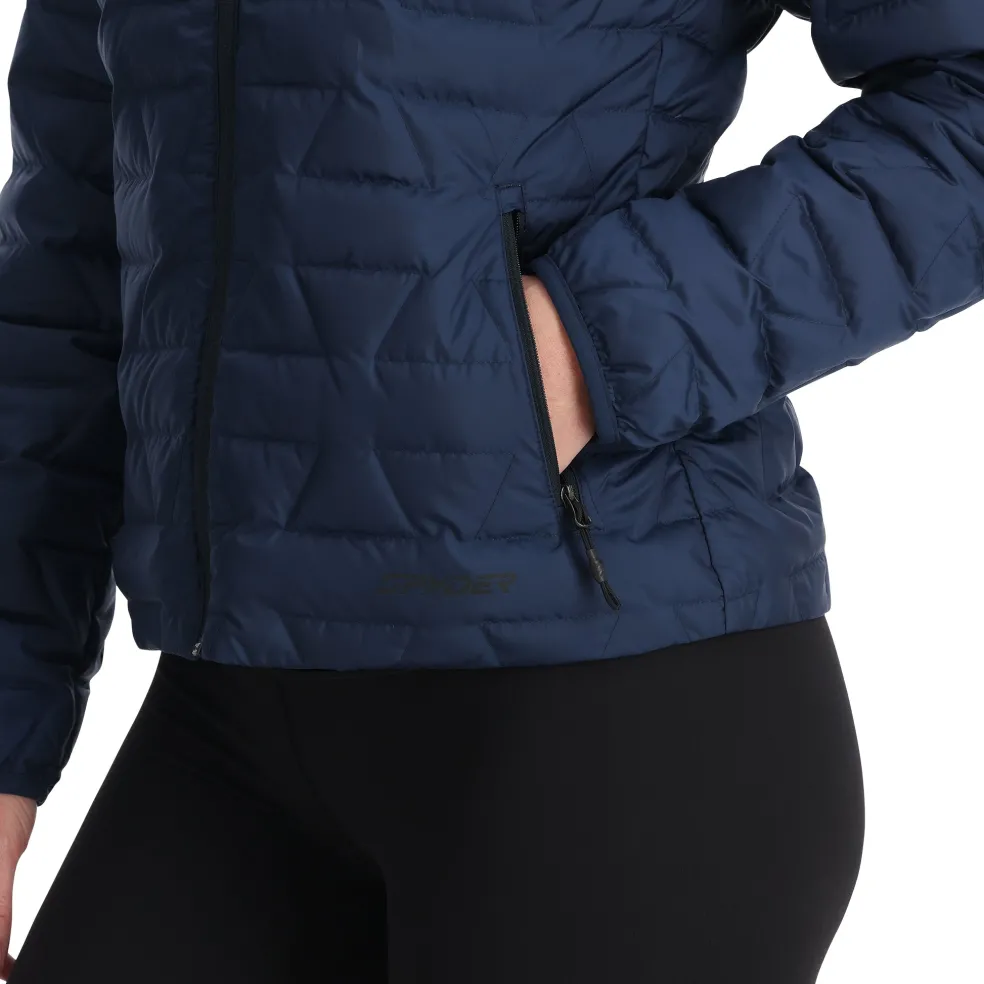 Spyder Midlayers|Down*Womens Zenith Hooded - True Navy TRUENAVY